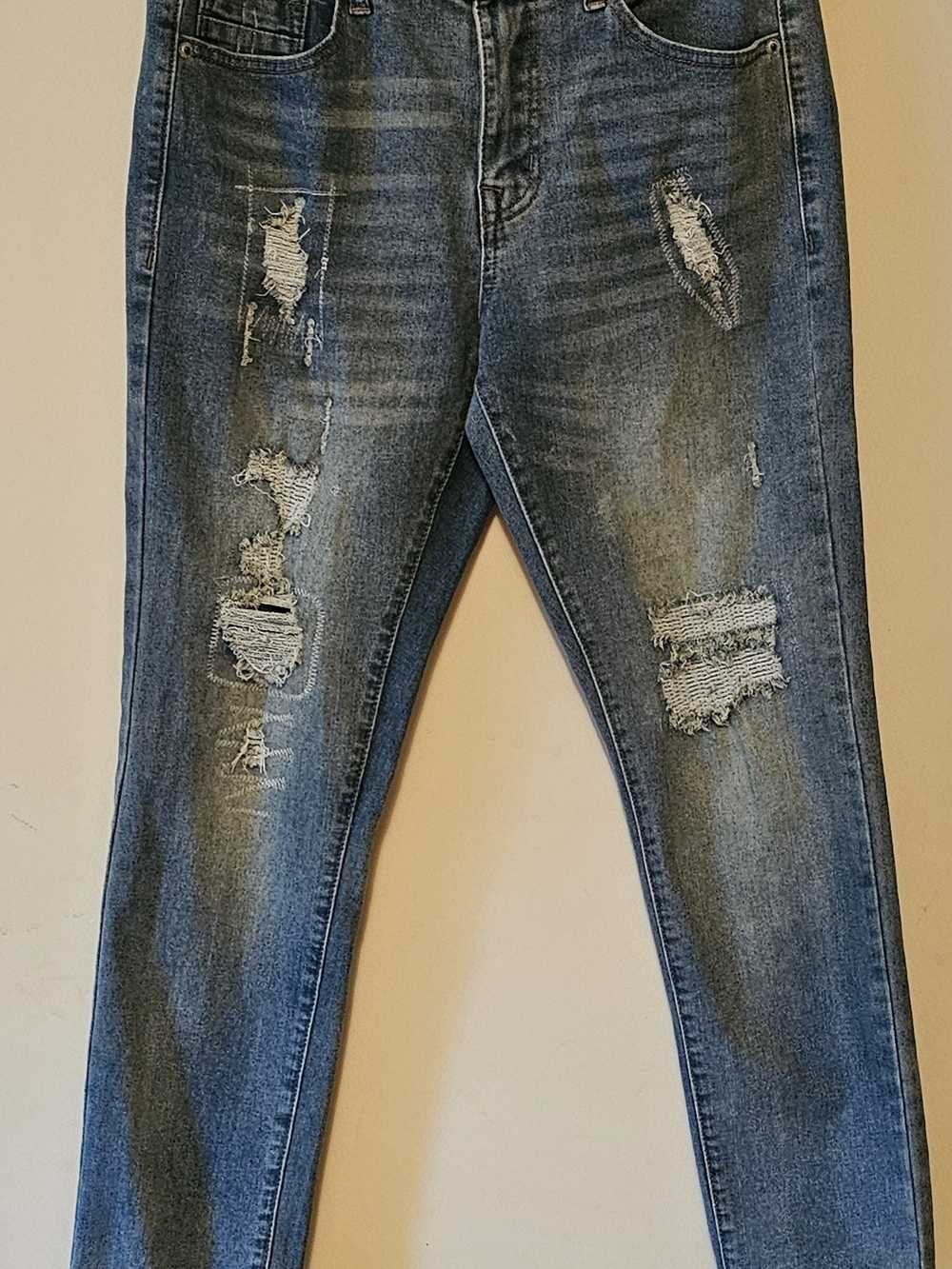 Smoke & Ash Premium jeans Distressed Streetwear Sz 29x30